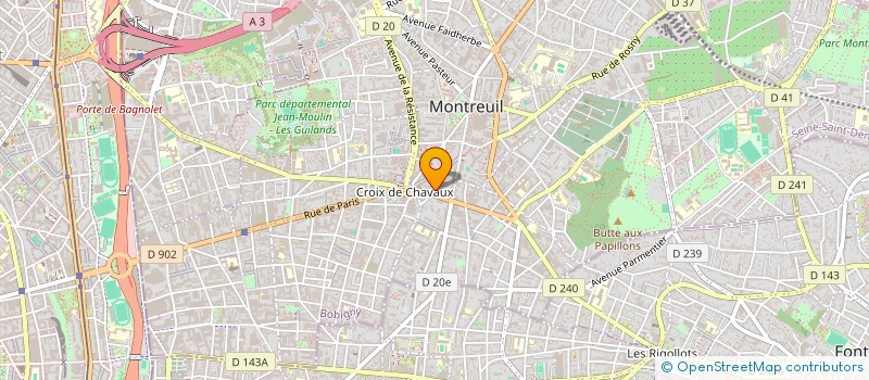 localisation de l'entreprise ASS LES AMI-E-S DE CLARK KENT à MONTREUIL