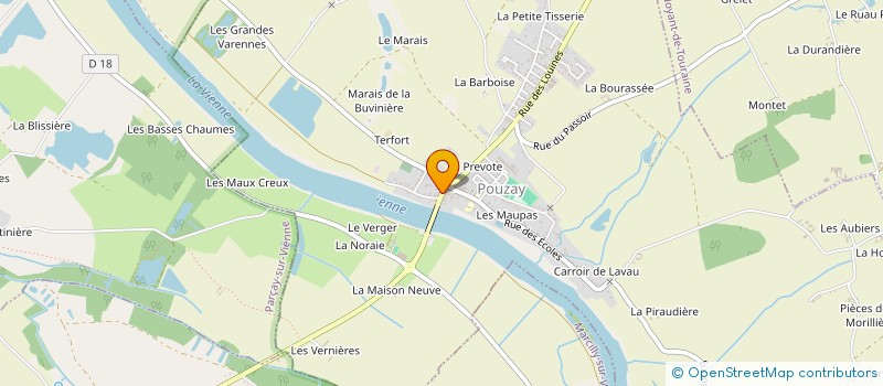 localisation de l'entreprise ASS LES AMIES DE LA PLAGE  POUZAY