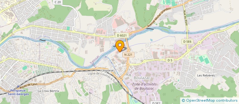 localisation de l'entreprise ASS LES AMIS CYNOPHILES  BOULAZAC ISLE MANOIRE