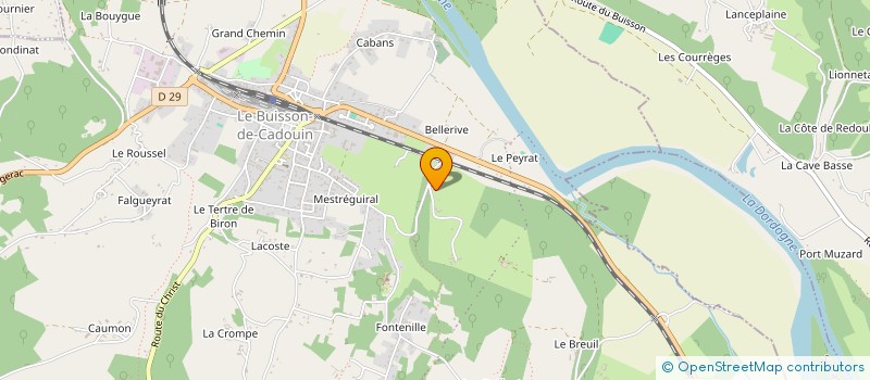 localisation de l'entreprise ASS LES AMIS DE CADOUIN à LE BUISSON-DE-CADOUIN