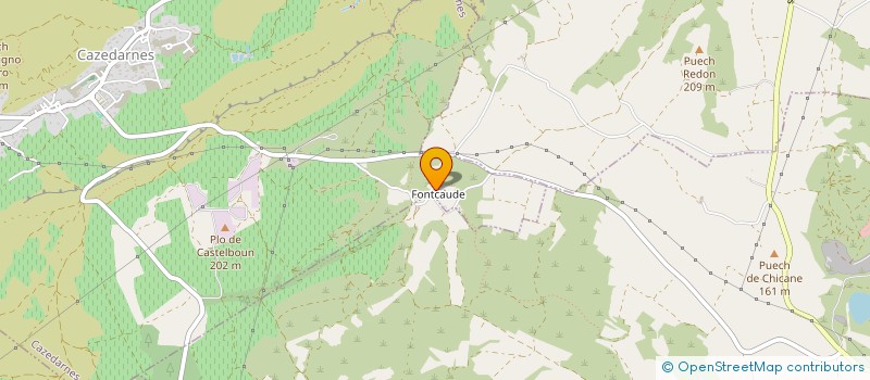 localisation de l'entreprise ASS LES AMIS DE FONTCAUDE à CAZEDARNES
