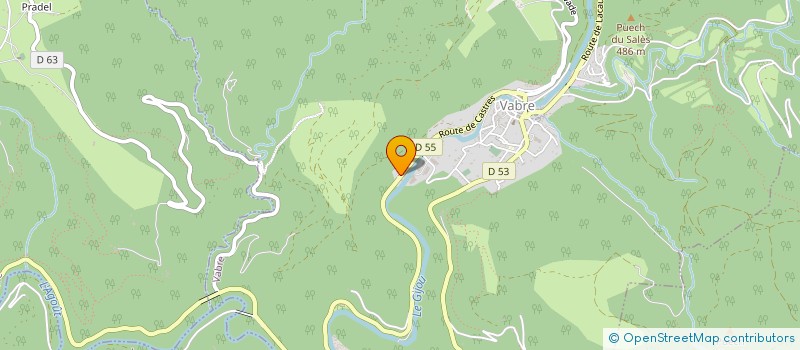 localisation de l'entreprise ASS  LES AMIS DE JEUNESSE LUMIERE à VABRE