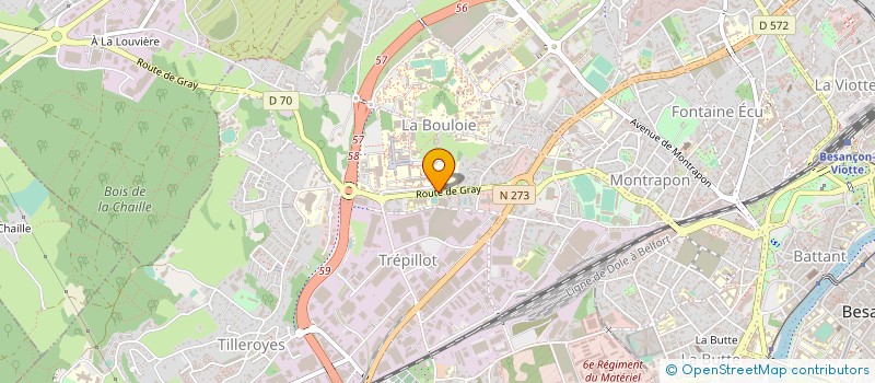 localisation de l'entreprise ASS LES AMIS DE L'AQUA à BESANCON