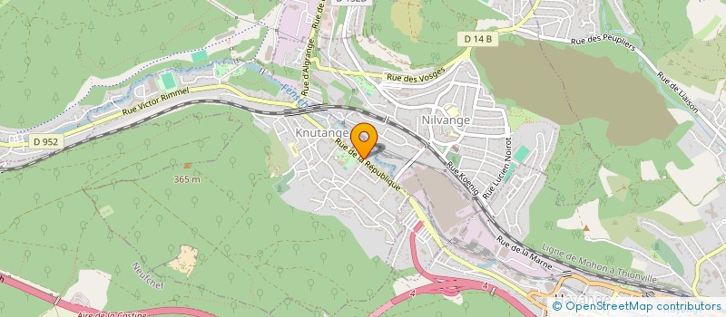 localisation de l'entreprise ASS LES AMIS DE L ECOLE SCHUMAN  KNUTANGE