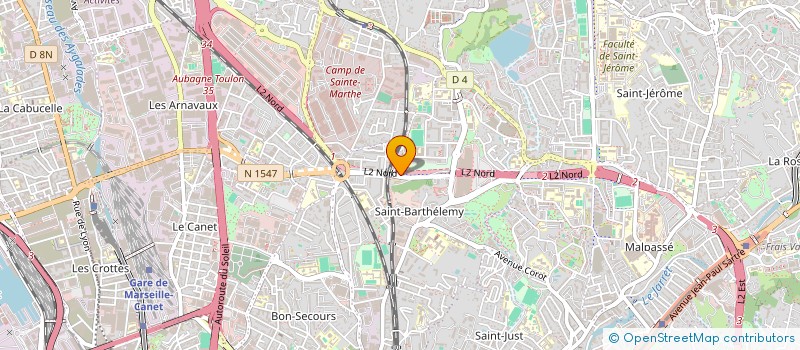 localisation de l'entreprise ASS LES AMIS DE L'ESPOIR à MARSEILLE 14EME