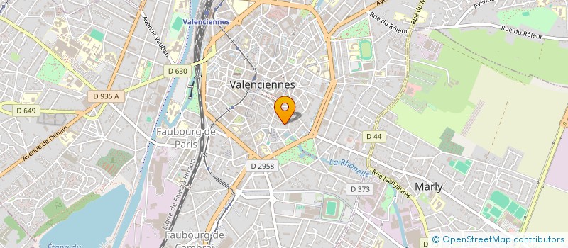 localisation de l'entreprise ASS LES AMIS DE L ORGUE NOTRE DAME  VALENCIENNES