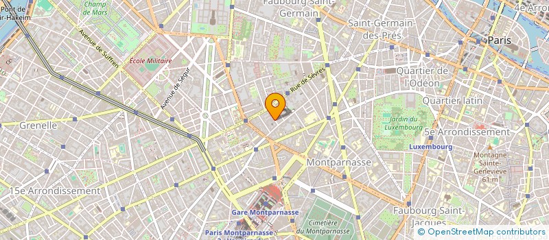 localisation de l'entreprise ASS LES AMIS DE LA BAROUILLIERE  PARIS 6