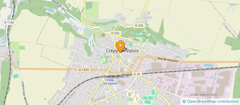 localisation de l'entreprise ASS LES AMIS DE LA BIBLIOTHEQUE à CREPY-EN-VALOIS