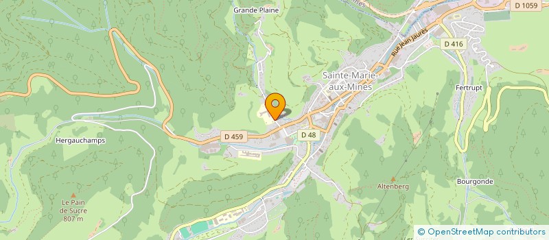 localisation de l'entreprise ASS LES AMIS DE LA BOURSE AUX MINERAUX  SAINTE-MARIE-AUX-MINES