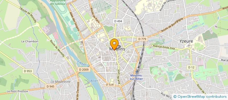 localisation de l'entreprise ASS LES AMIS DE LA DANSE à MOULINS