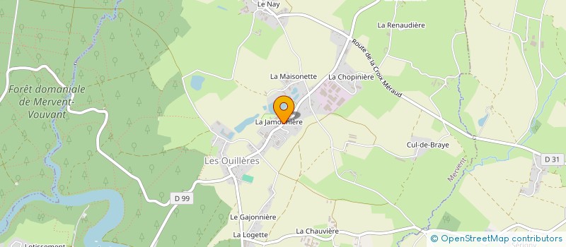 localisation de l'entreprise ASS LES AMIS DE LA FORET à MERVENT