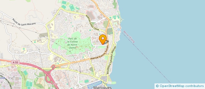 localisation de l'entreprise ASS LES AMIS DE LA RADIO ZINZINE à MARTIGUES