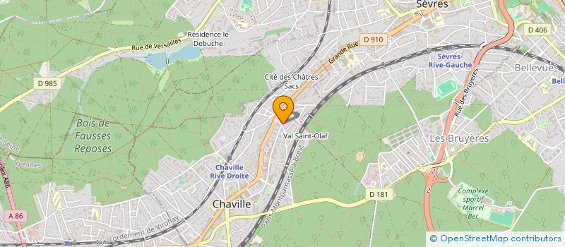 localisation de l'entreprise ASS LES AMIS DE LA SCIENCE à CHAVILLE