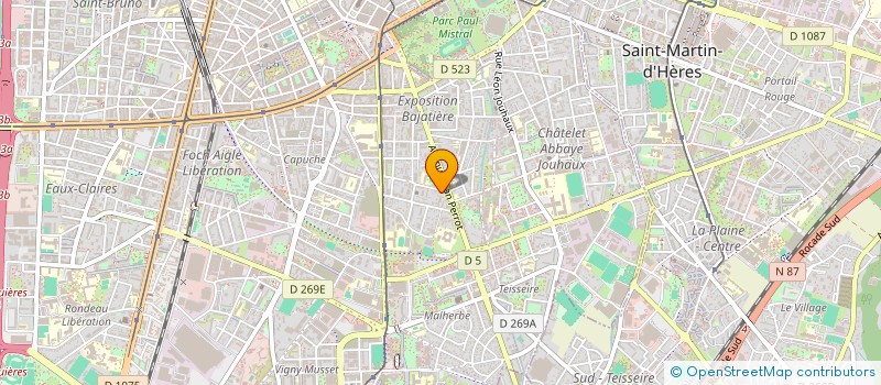 localisation de l'entreprise ASS LES AMIS DE LA SIRIC  GRENOBLE