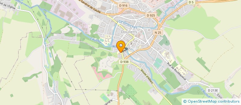 localisation de l'entreprise ASS LES AMIS DE MONTALEMBERT à DOULLENS