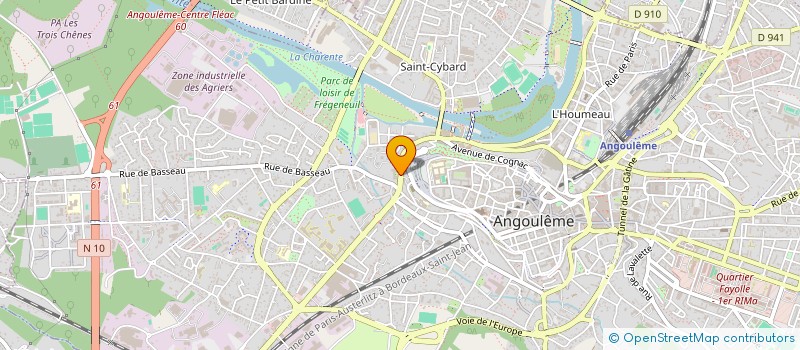 localisation de l'entreprise ASS LES AMIS DE RADIO ACCORDS 16 à ANGOULEME