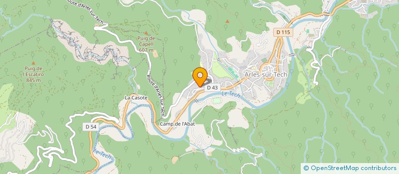 localisation de l'entreprise ASS  LES AMIS DES ANIMAUX D ARLES SUR TE  ARLES-SUR-TECH