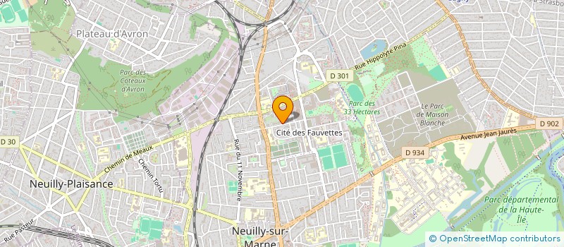 localisation de l'entreprise ASS LES AMIS DES OISEAUX à NEUILLY-SUR-MARNE