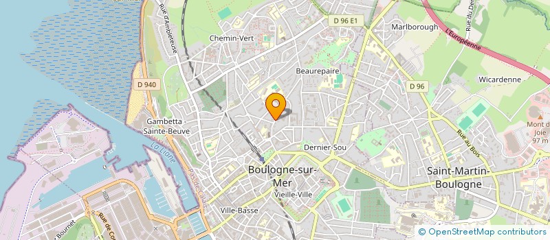 localisation de l'entreprise ASS LES AMIS DES ORGUES DU PAYS BOULONNAIS ET ENVIRONS à BOULOGNE-SUR-MER
