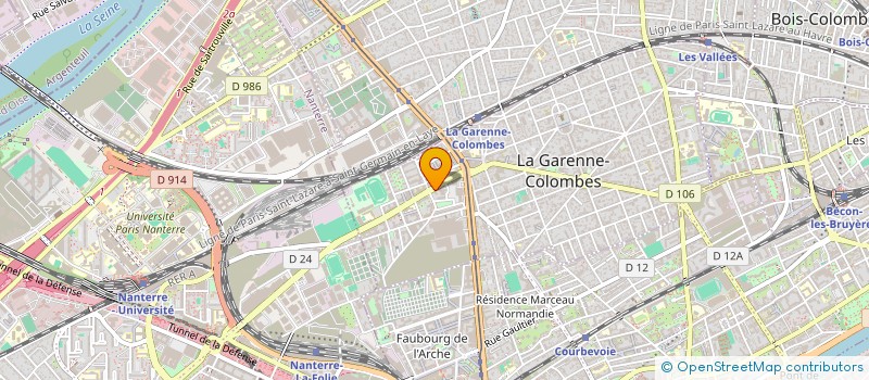 localisation de l'entreprise ASS LES AMIS DES PEINTRES GRAVE A.NAKACH à LA GARENNE-COLOMBES