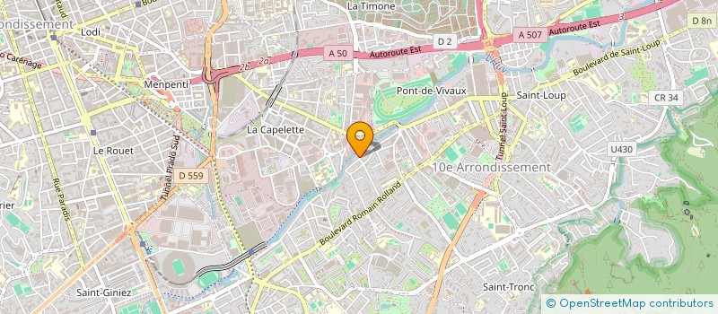 localisation de l'entreprise ASS LES AMIS DES QUARTIERS SUD à MARSEILLE