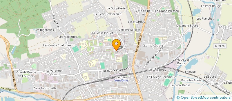 localisation de l'entreprise ASS LES AMIS DES ROTTES à VENDOME