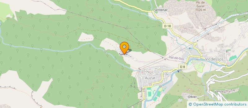 localisation de l'entreprise ASS LES AMIS DES SALEIX à AUZAT
