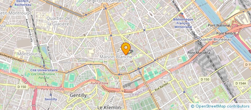 localisation de l'entreprise ASS LES AMIS DU 13 à PARIS