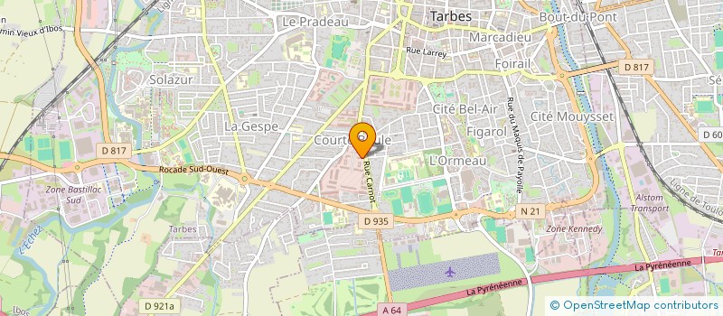 localisation de l'entreprise ASS LES AMIS DU 35EME RAP  TARBES