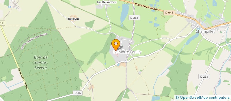 localisation de l'entreprise ASS LES AMIS DU BREUIL à SAINTE-SEVERE-SUR-INDRE