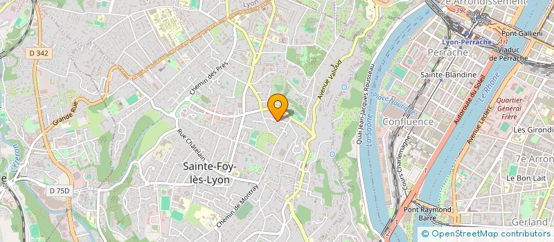 localisation de l'entreprise ASS  LES AMIS DU DTR ALEXIS CARREL  SAINTE FOY LES LYON