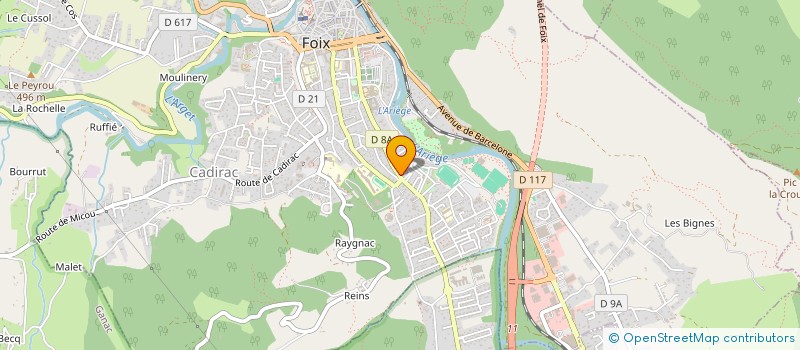 localisation de l'entreprise ASS LES AMIS DU FESTIVAL RESISTANCES à FOIX