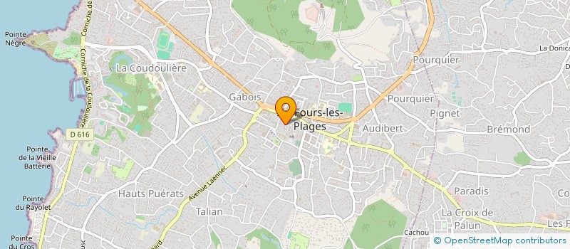 localisation de l'entreprise ASS LES AMIS DU FOOT à SIX-FOURS-LES-PLAGES