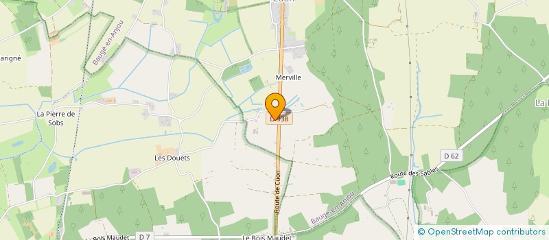 localisation de l'entreprise ASS LES AMIS DU PATIS  BAUGE-EN-ANJOU