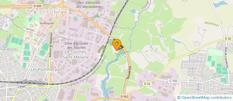 localisation de l'entreprise ASS LES AMIS DU STADE LAVALLOIS FC à LAVAL