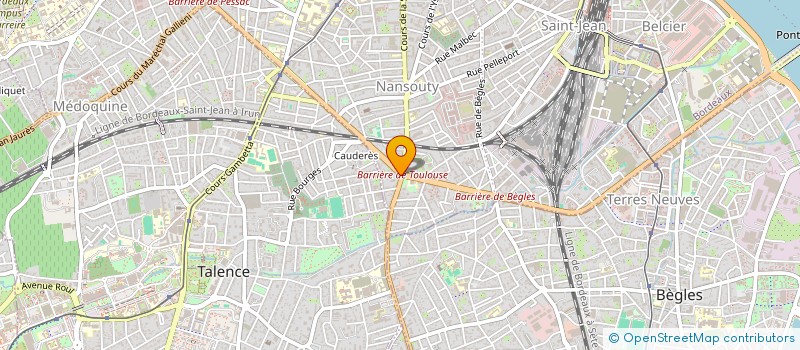localisation de l'entreprise ASS LES AMIS DU VELO à BORDEAUX