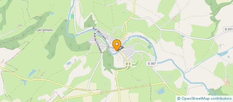 localisation de l'entreprise ASS LES AMIS DU VIEIL HERISSON  HERISSON