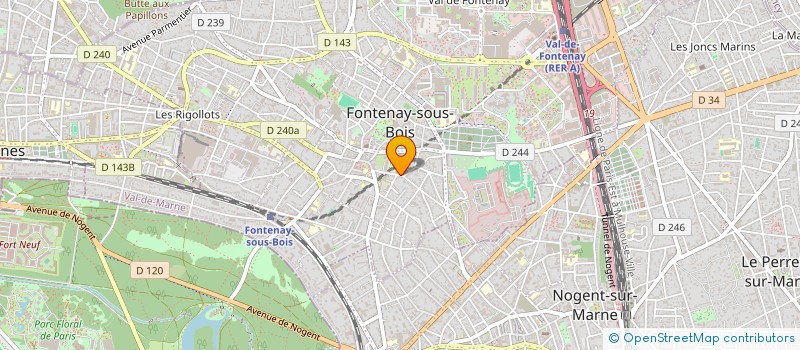 localisation de l'entreprise ASS LES AMIS ECOLE SAINT FRANCOIS à FONTENAY-SOUS-BOIS