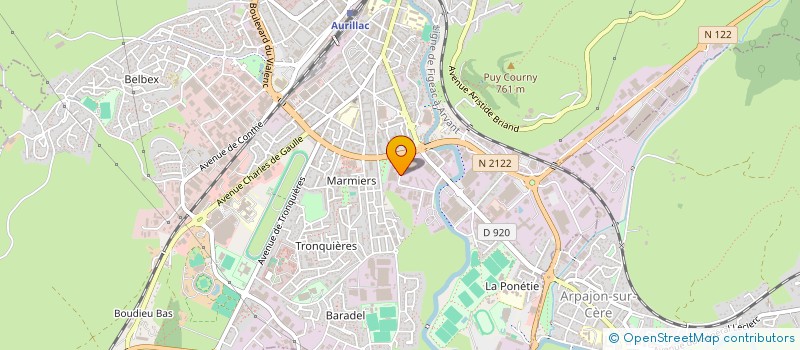 localisation de l'entreprise ASS LES AMOUREUX DU BAL à YTRAC