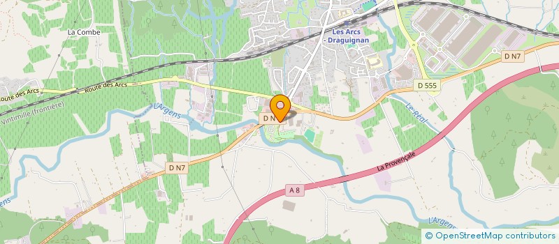 localisation de l'entreprise ASS  LES ARCS CANOE KAYAK à LES ARCS