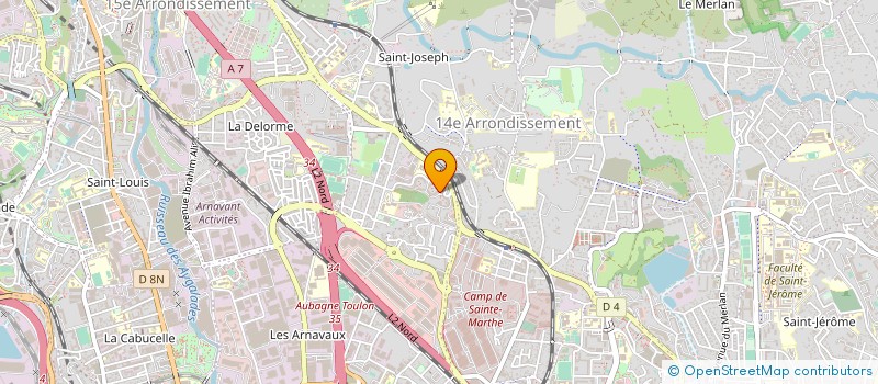 localisation de l'entreprise ASS LES ARTISTES à MARSEILLE 14EME