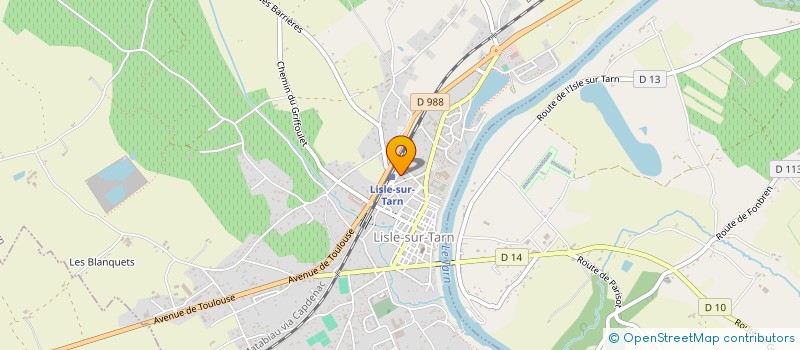 localisation de l'entreprise ASS LES ARTS SCENICS à LISLE-SUR-TARN