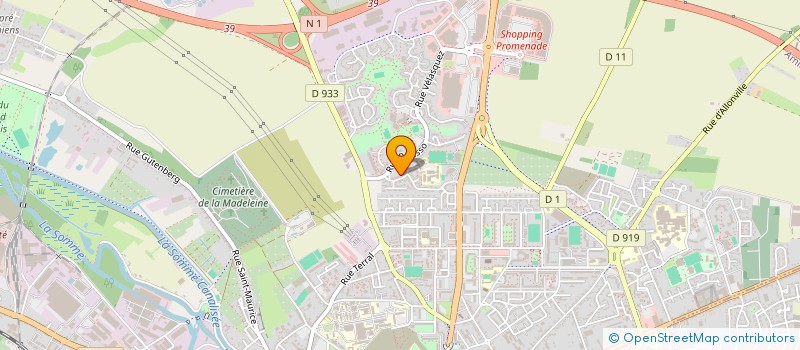 localisation de l'entreprise ASS LES ASSOCIES DYNAMIQUES PICARDIE  AMIENS