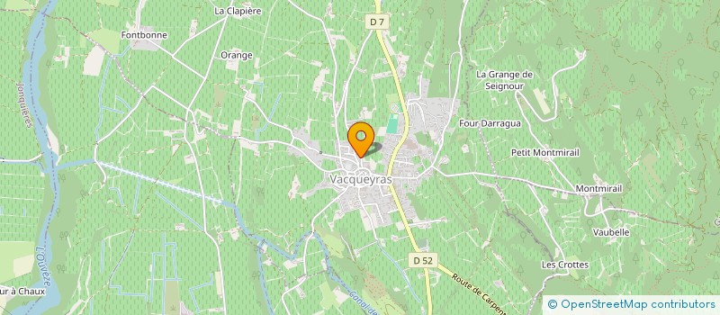 localisation de l'entreprise ASS LES ATELIERS D ANNIE  VACQUEYRAS