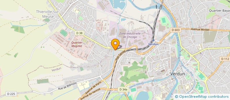 localisation de l'entreprise ASS LES ATELIERS DU CHAIRE à VERDUN