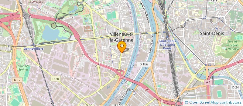 localisation de l'entreprise ASS  LES AULOCRATES  VILLENEUVE-LA-GARENNE