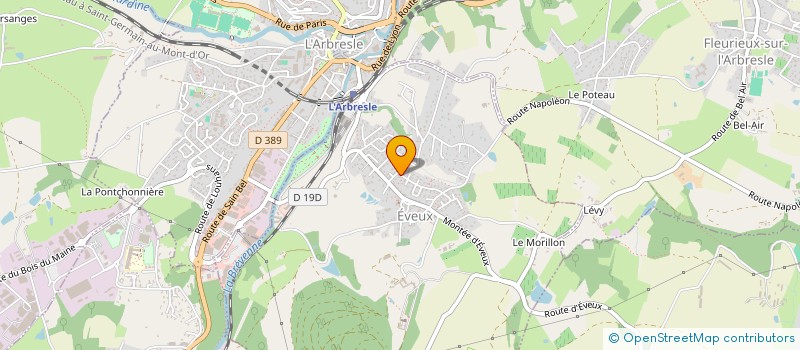 localisation de l'entreprise ASS LES AVENTURIERS  EVEUX