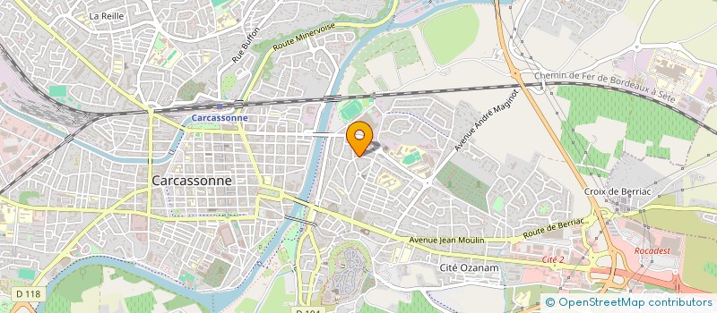 localisation de l'entreprise ASS LES BALADINS  CARCASSONNE