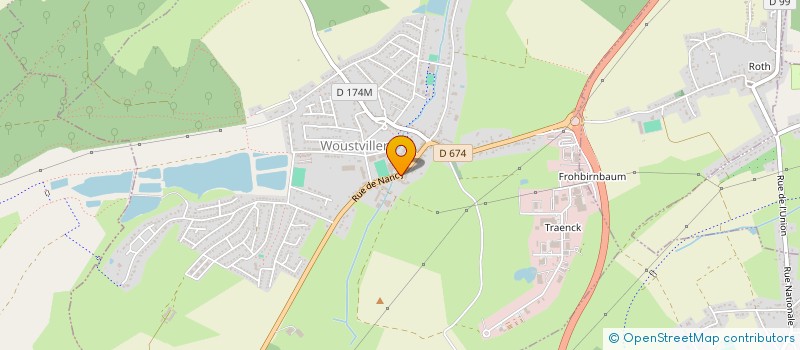 localisation de l'entreprise ASS LES BLACK STARS DE WOUSTVILLER  WOUSTVILLER