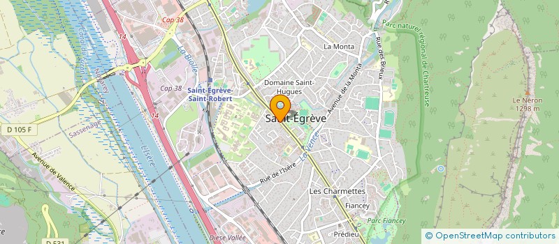 localisation de l'entreprise ASS LES BLEUETS  SAINT-EGREVE